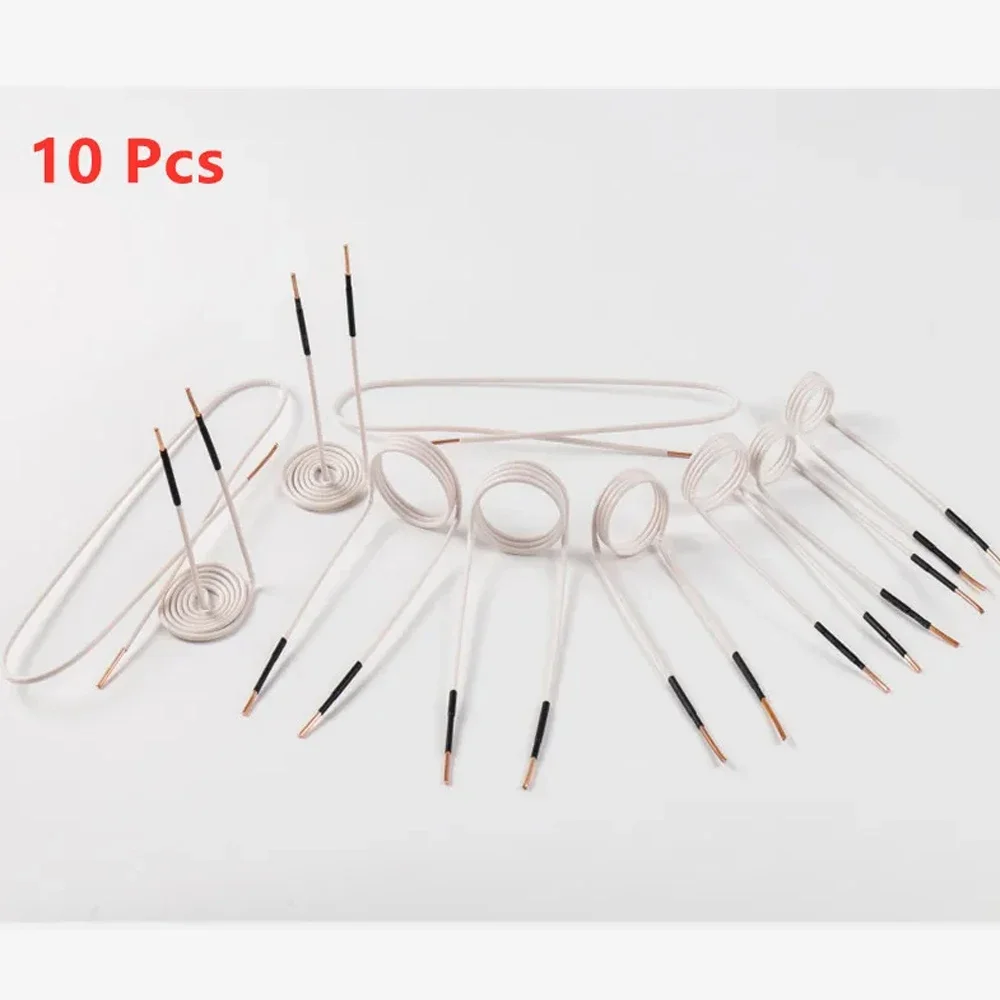 3/8/10 bobinas aquecedor magnético diy bobinas de indução 30mm/40/50/750 kits de bobina de indução acessórios de calor sem chama