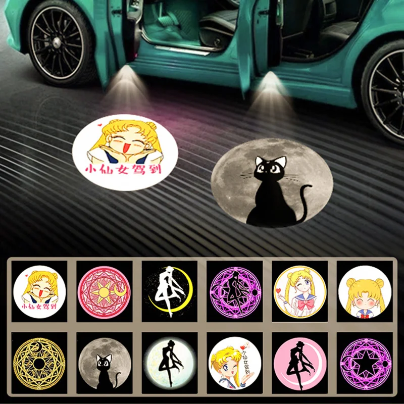 Wireless HD Laser Car Door Projector - 2/pcs, Auto Accessory, No Wiring Required, Battery-Powered, for Easy Night Entry