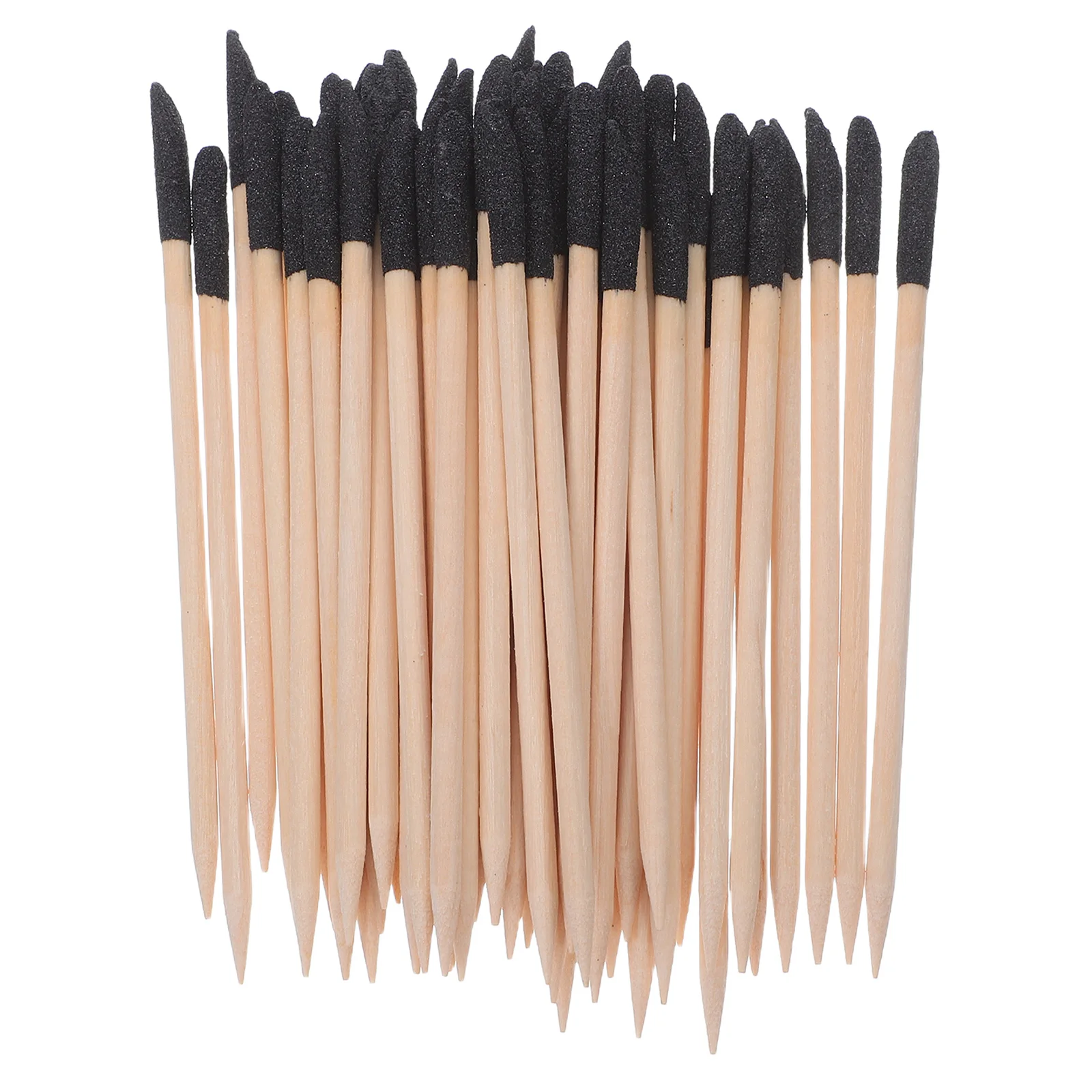 100 قطعة من أدوات مانيكير: أعواد صنفرة مزدوجة الأطراف أداة دفع البشرة الخشبية للعناية الفنية أداة باديكير ذاتية الصنع مستلزمات الأظافر الاحترافية