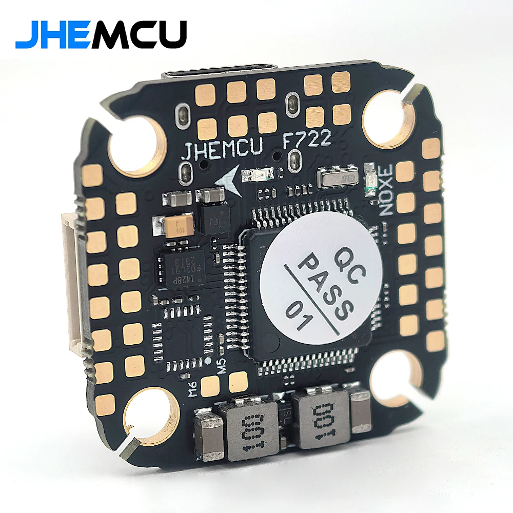 

JHEMCU F722 NOXE Контроллер полета Встроенный гироскопический барометр OSD 16 МБ BlackBox Dual BEC 3-6S 20X20 мм для RC FPV Freestyle Drone