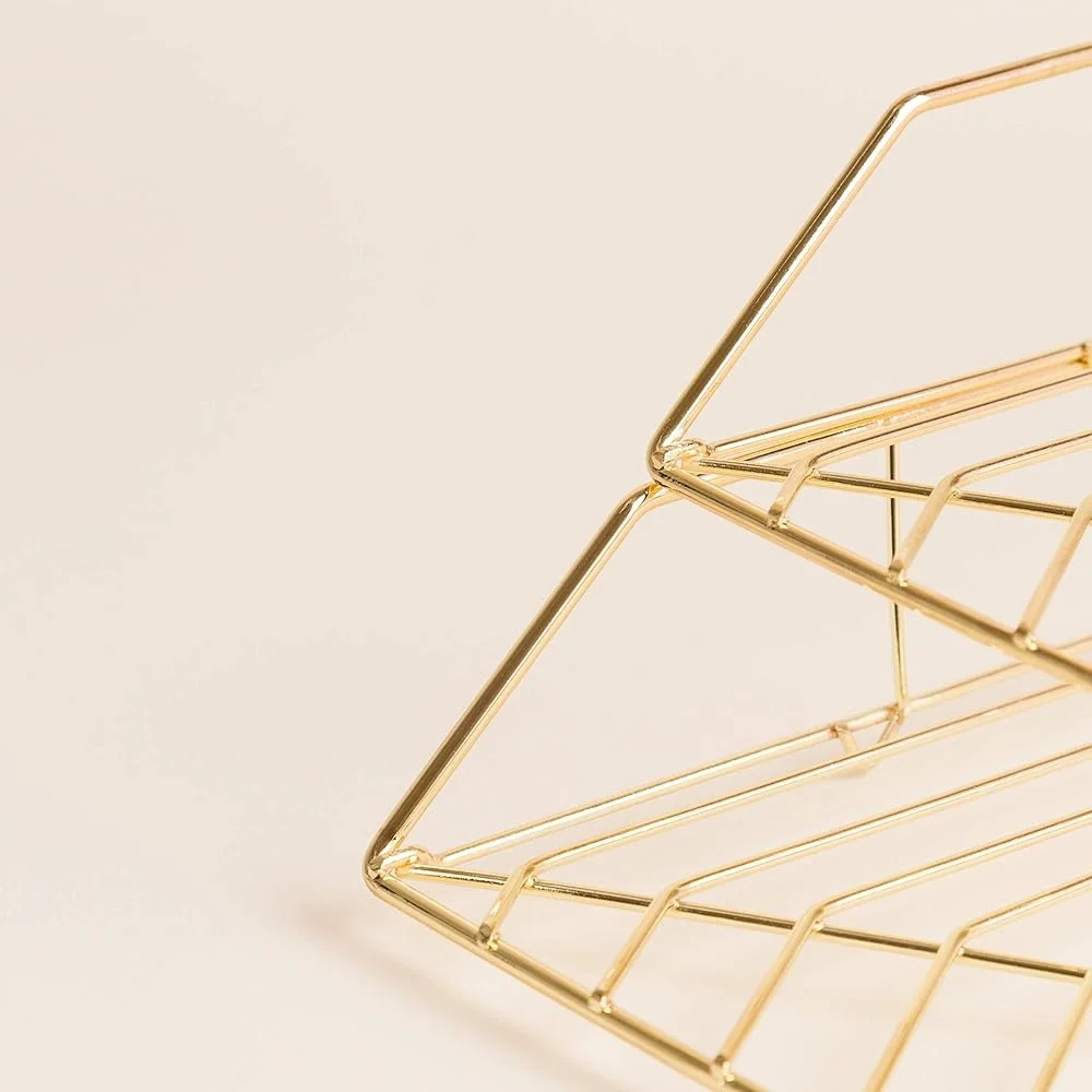 علبة الورق المعدنية منظم سطح المكتب ملفات الحروف متينة عالية الجودة ملحقات الأسلاك مجموعة Vena تخزين المكاتب الحديثة #3