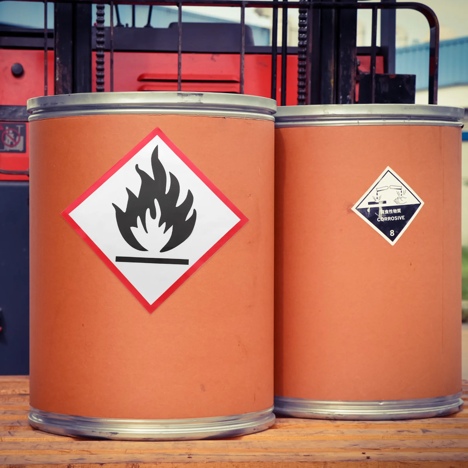 Warning Sign Reflective Safety Sticker Strong Adhesive Weather Resistant Caution Warning Decal