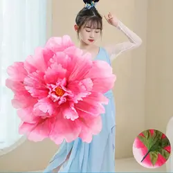 Peonías de tela para danza – Flores de mano para actuaciones