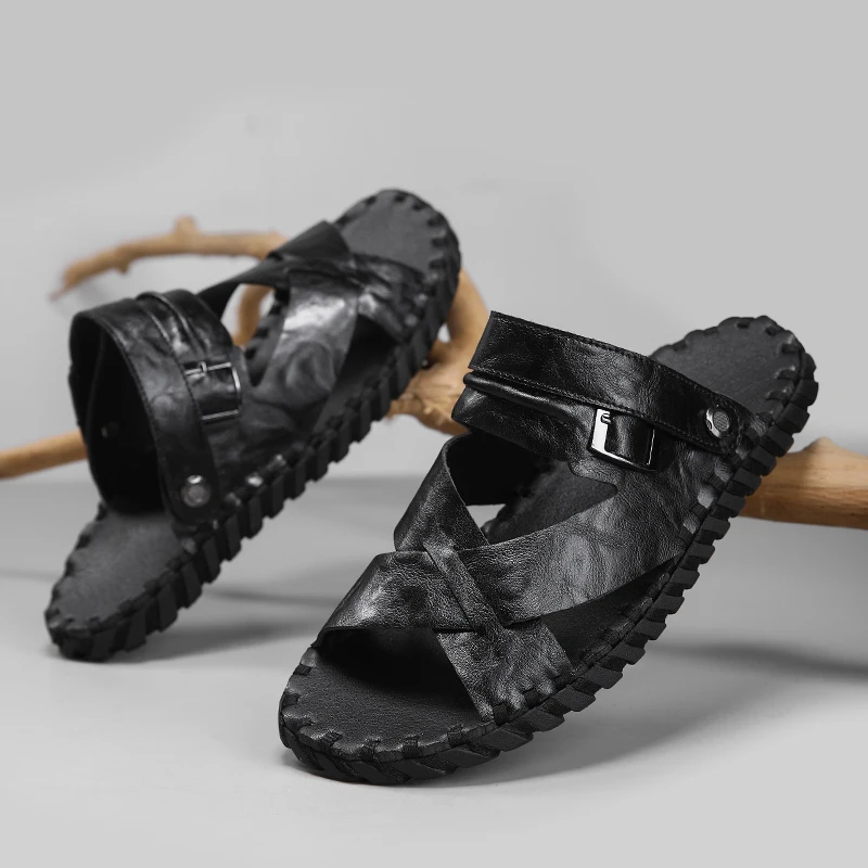 

Мужские сандалии, удобные повседневные уличные легкие нескользящие дышащие летние быстросохнущие сандалии для мужчин