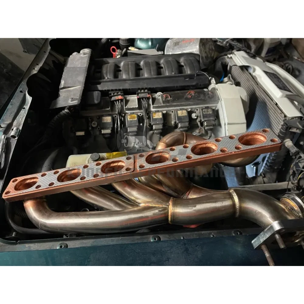 KUNGFU rendimiento igual longitud montaje superior T3 T4 Turbo colector de escape para BMW E39 E36 M50 M52 S50 S52 325I 328I M3 323I RHD
