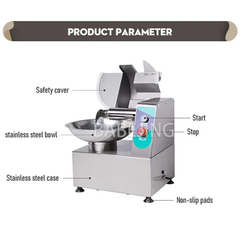 Small Household Multifunctional Meat Grinder Stainless Steel Vegetable Cutter Commercial Garlic And Chili Grinder