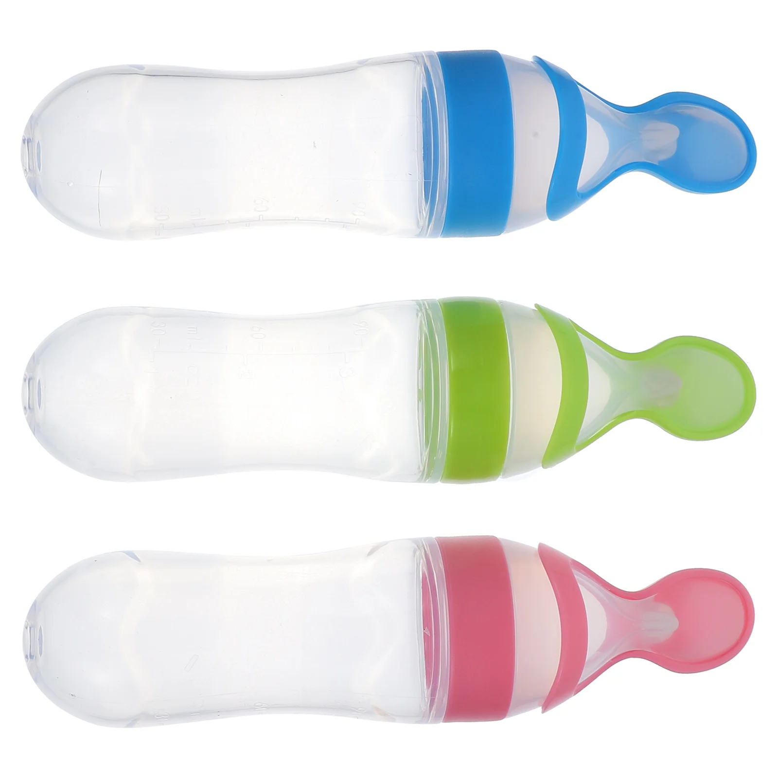 3 Pcs Baby Eating Supplies Weaning Food Supplement Feeder Tableware Tools Rice Paste Bottles Infant