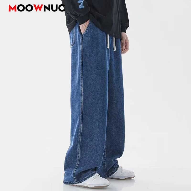 

Men's Slim Fit Stretch Jeans Spring Streetwear Comfortable Autumn Casual Denim Trousers Classic Fashion Male Pants Plus Size