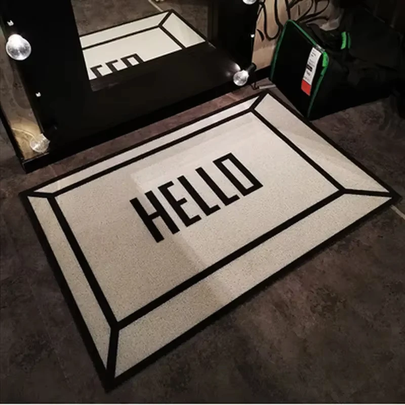 Doormat Welcome Mat Household Cut table Foot Pad Waterproof Dirt-Resistant And Easy To Take Care Of Door Mud Silk Ring Floor Mat
