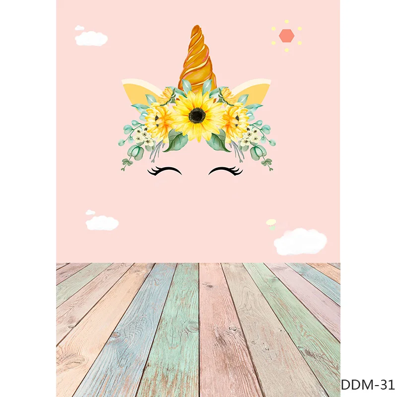 ZHISUXI 비닐 유니콘 생일 사진 배경, 신생아 아기 사진 배경, 스튜디오 사진 소품 210605-05