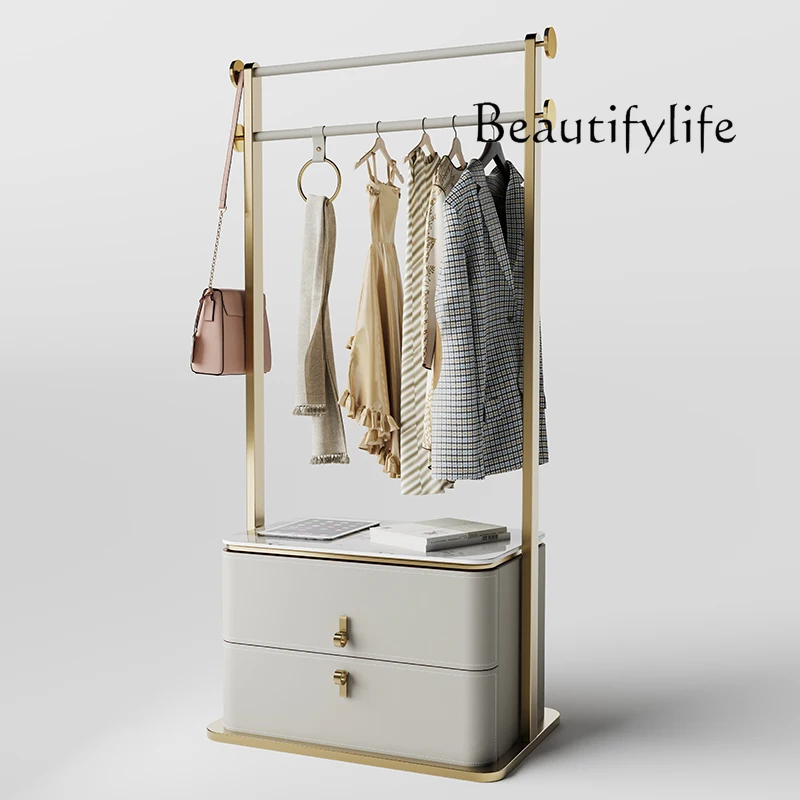 

Light luxury coat rack cabinet bedroom home floor high-end original new hanger storage