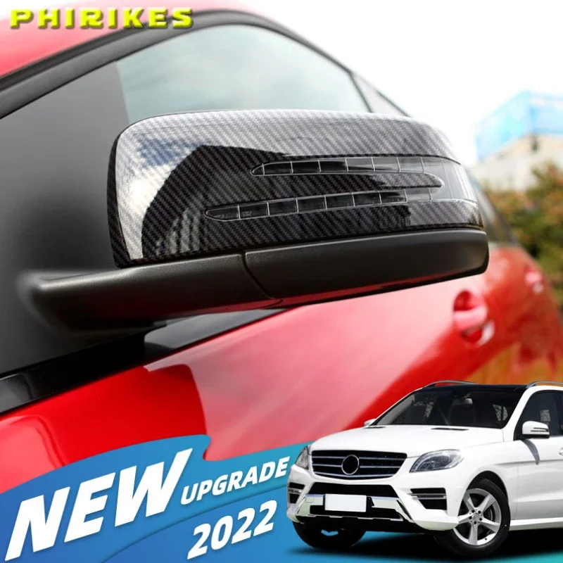 

Накладки на зеркала заднего вида для Mercedes-Benz W204 E W212 W176 W246 CLS C218 GLA X156, ABS, карбон, глянцевый черный цвет