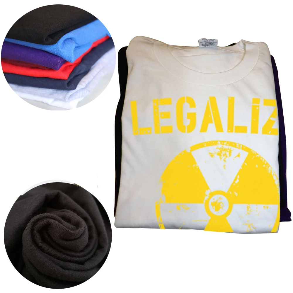 2026NEW Funny Legalize Recreational Plutonium Graphic T-shirts Men Women's Fashion Casual Tshirt 100% Cotton Loose Oversized Y2K