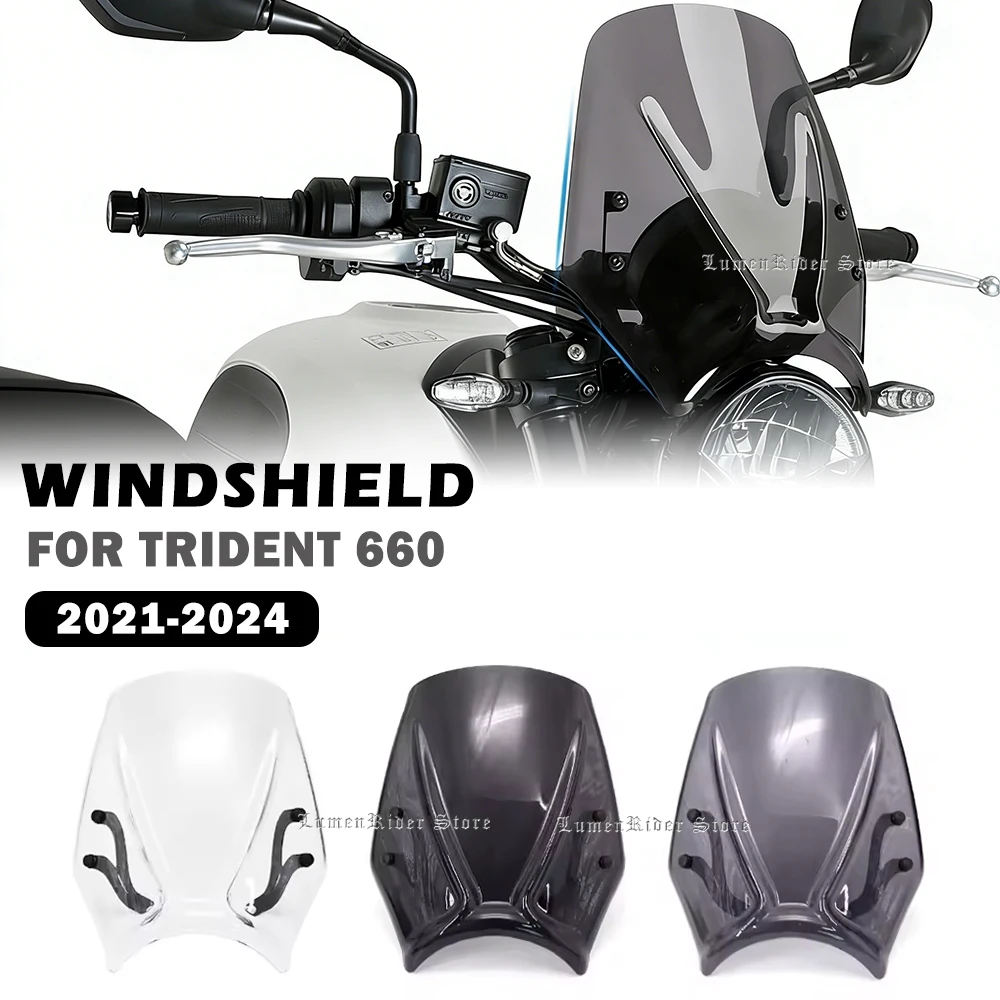 For Triumph Trident 660 Trident660 2021 2022 2023 2024 Motorcycle Windscreen Windshield Air Wind Deflectors Baffle