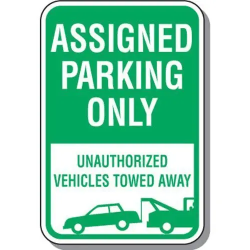 Assigned Parking Only Sign