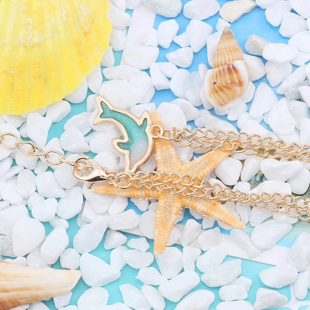 

Dolphin Necklace Alloy Pendant Durable Chain Necklace for Women Girls Fashion Jewelry Gift Party Chain Necklaces for Women