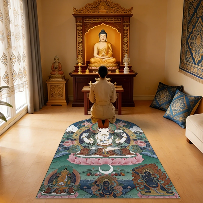 Vintage Prayer Cushion Soft Comfortable Worship Seat Pad For Meditation Zen Room Altar Decor For Adults Home Temple Gift