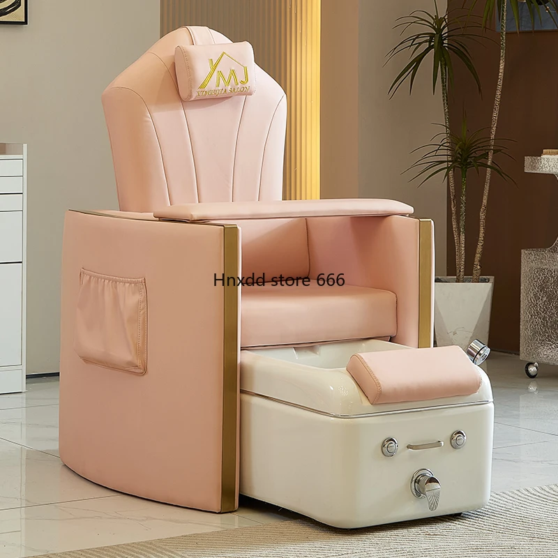 Nail salon foot bathing Manicure Station Electric backrest lift massage throne Pedicure Chair