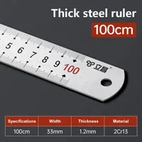 15-100CM Stainless Steel Straight Ruler Stationery Drafting Supplies Precision Double Sided Measuring Tool With Graduations 4