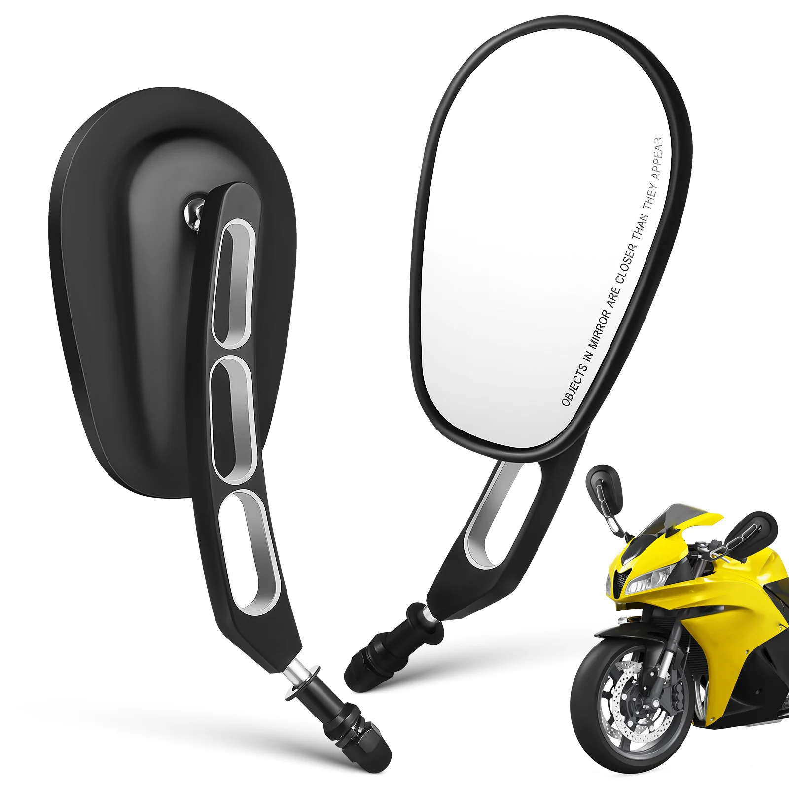 

Modified Rearview Mirror Motorcycle Accessories Mirrors Road Bike Side Scooter Tire