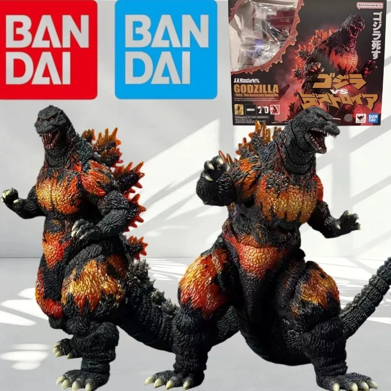 Figura Original de Bandai S.H.MonsterArts Godzilla 1995 Burning Godzilla, Edición Especial del 70 Aniversario Figura de acción en stock