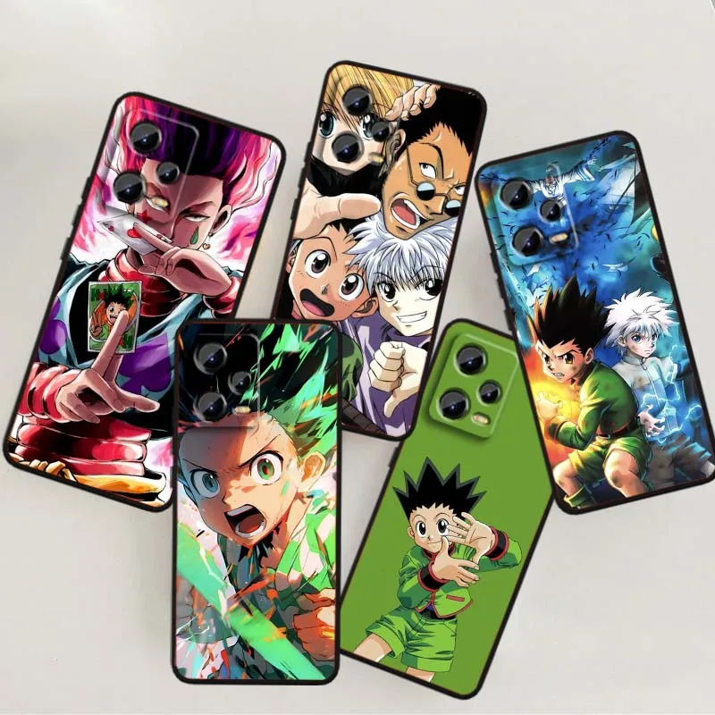 

Anime H-Hunters x H-Hunters Phone Case For Xiaomi Redmi Note 14 13 12 12S 11E 11 11S 11T Pro Plus 4G 5G Black Soft TPU Cover
