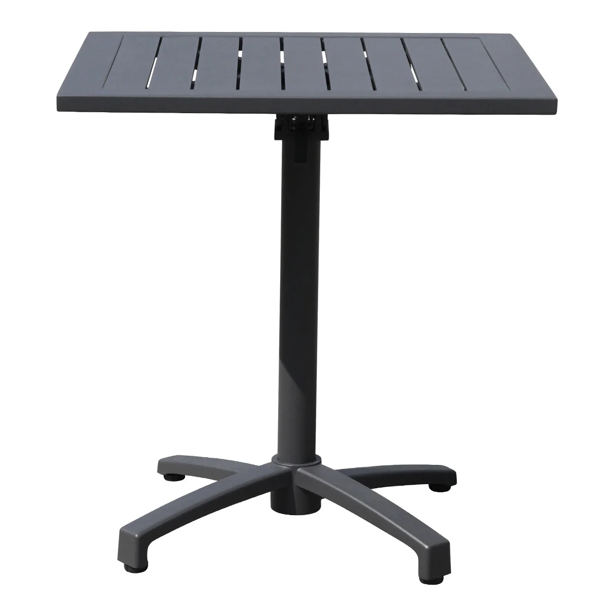 Metal Modern Commercial Garden Furniture Expandable Aluminum Folding Adjustable Coffee Outdoor Dining Table Set Chair For Cafe
