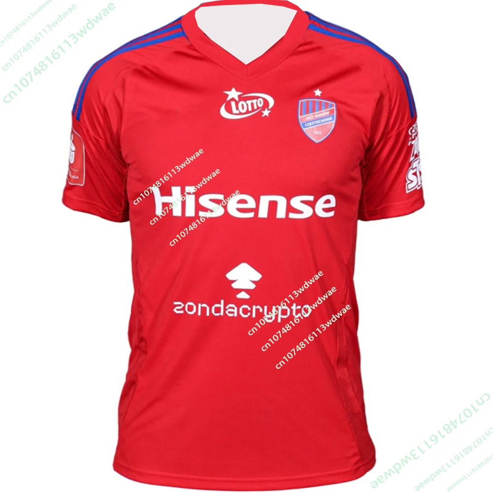 

Новая футбольная футболка сборной Польши 2026 года, быстросохнущая, для мужчин, мальчиков, болельщиков и чирлидеров, с символикой клуба Раков Цесточова.