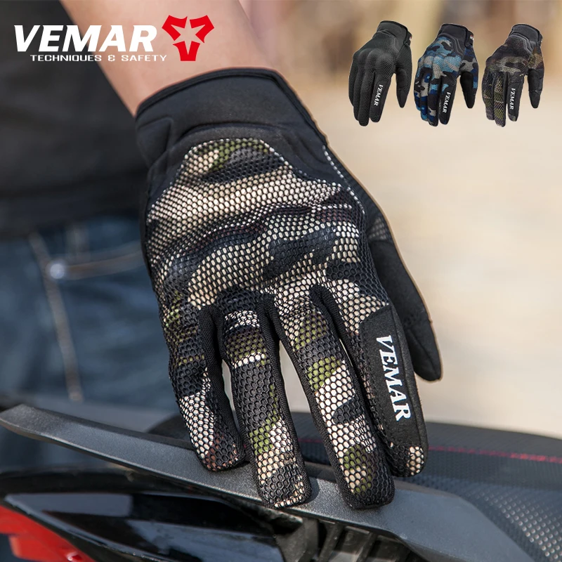 

VEMAR Motorcycle Gloves Men's Breathable Tactical Enduro Moto Touch Screen Women's Motorbike Motocross Riding Cycling Biker Gift