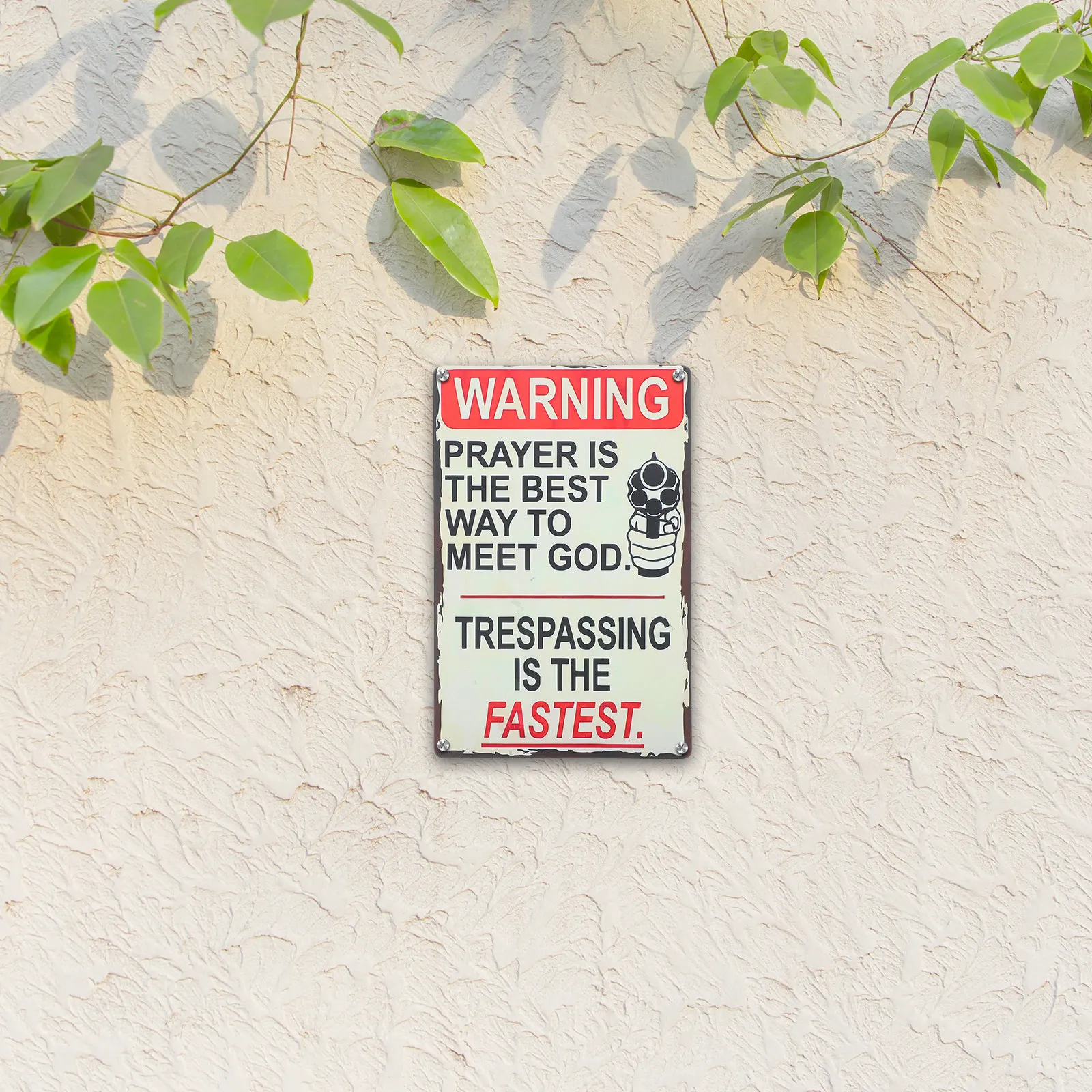 Vintage Metal Tin Signs Funny No Trespassing Yard Warning Sign Rustic Coffee Bar Wall Decor Garage Outdoor Indoor Decoration
