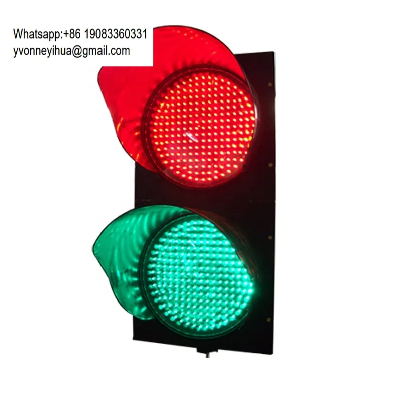 Shenzhen LED Factory 400mm Driveway Cross Traffic Red Green Signal Light