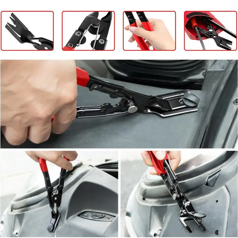 

Car Headlight Repair Installation Tool Trim Clip Removal Pliers Van Door Panel Fascia Dash Interior Plastic Rivets Remover Tools
