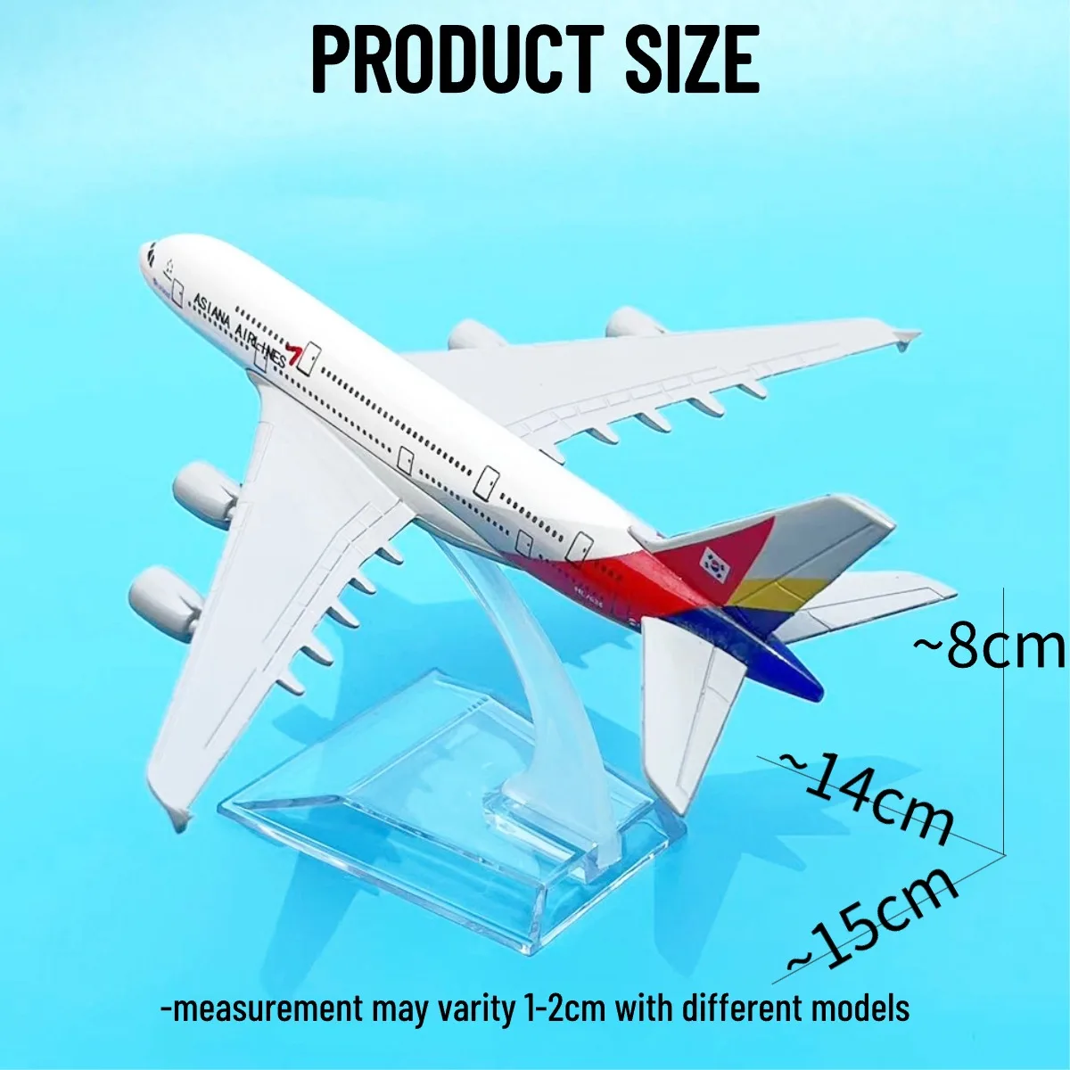 1:400 Asia Aribus Boeing Replica Metal Aircraft Model Scale Aviation Collectible Diecast Miniature Ornament Souvenir Toys