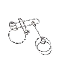 Classic Traditional Educational Puzzle Toys Metal Wire Rings Puzzles Game