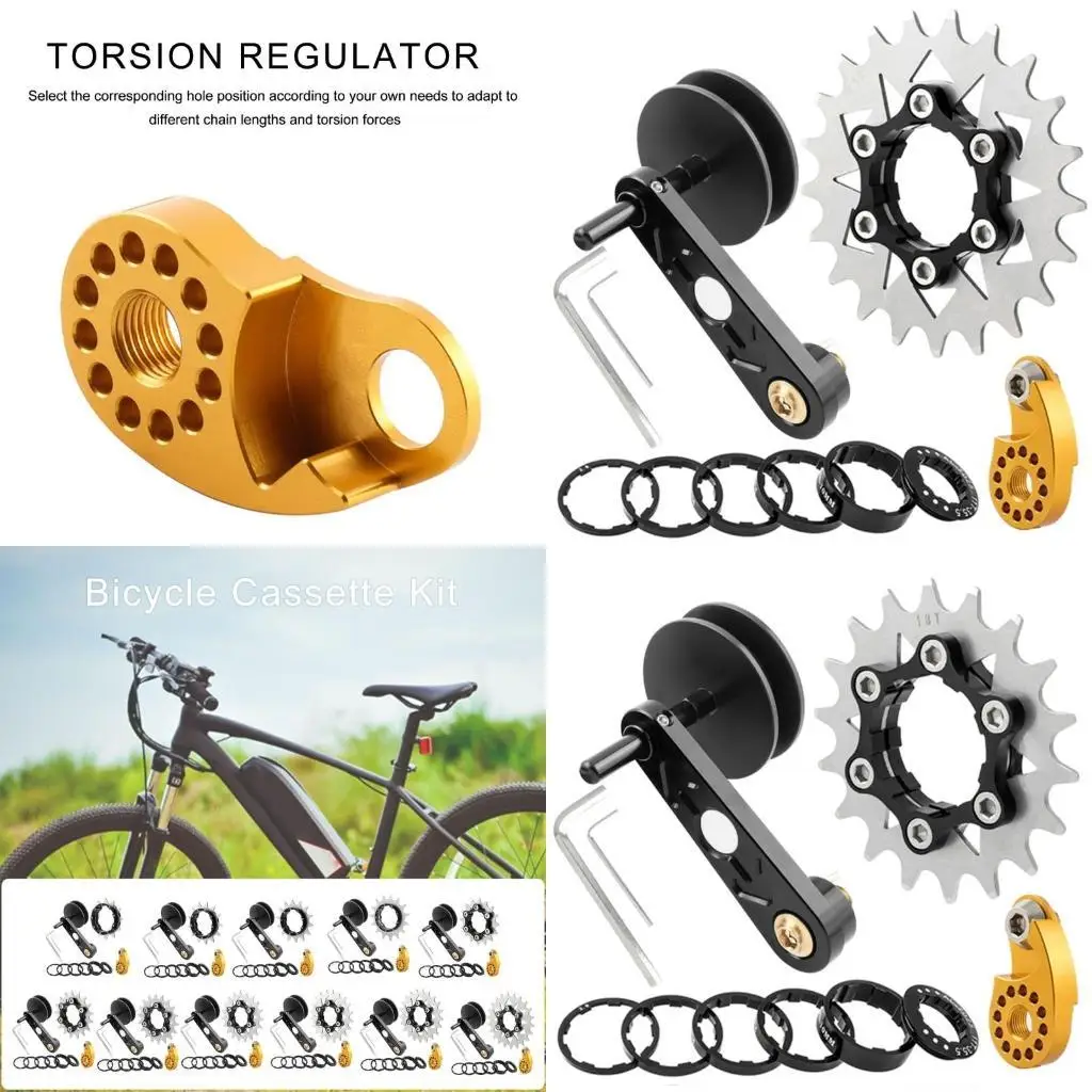 

652F Single Speed Derailleurs Chain Tensioner Adjustment Chain Guide Adjustable Chain Guide Single Speed Chain Adjuster
