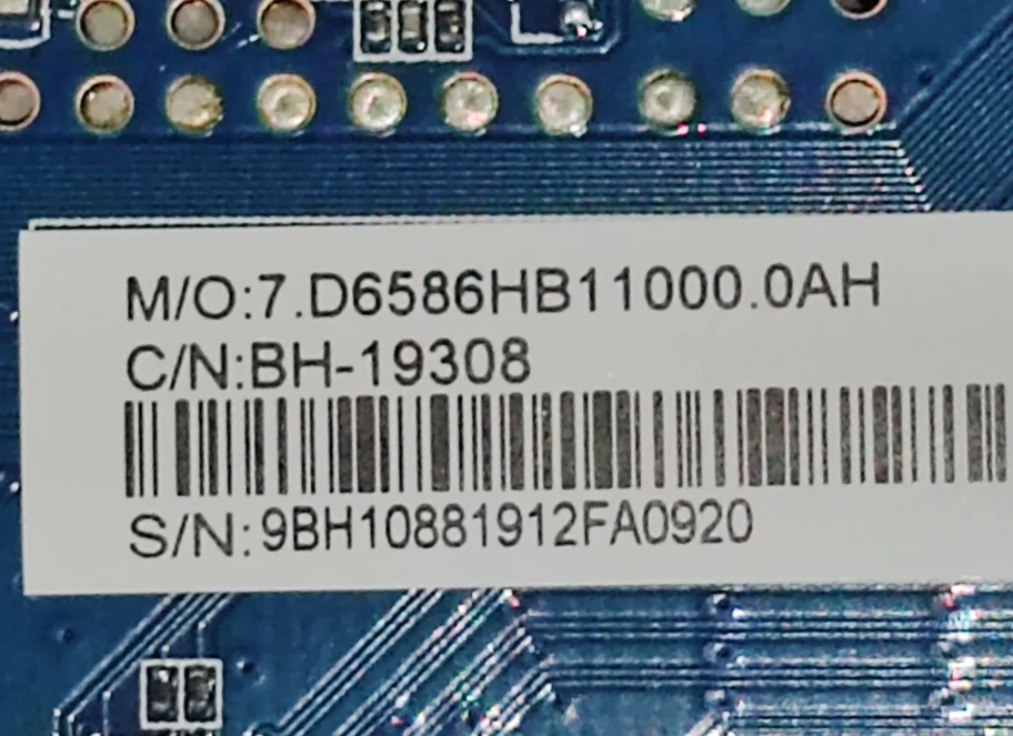 CV6586H-B WiFi network 4K TV motherboard  Physical photos, tested well