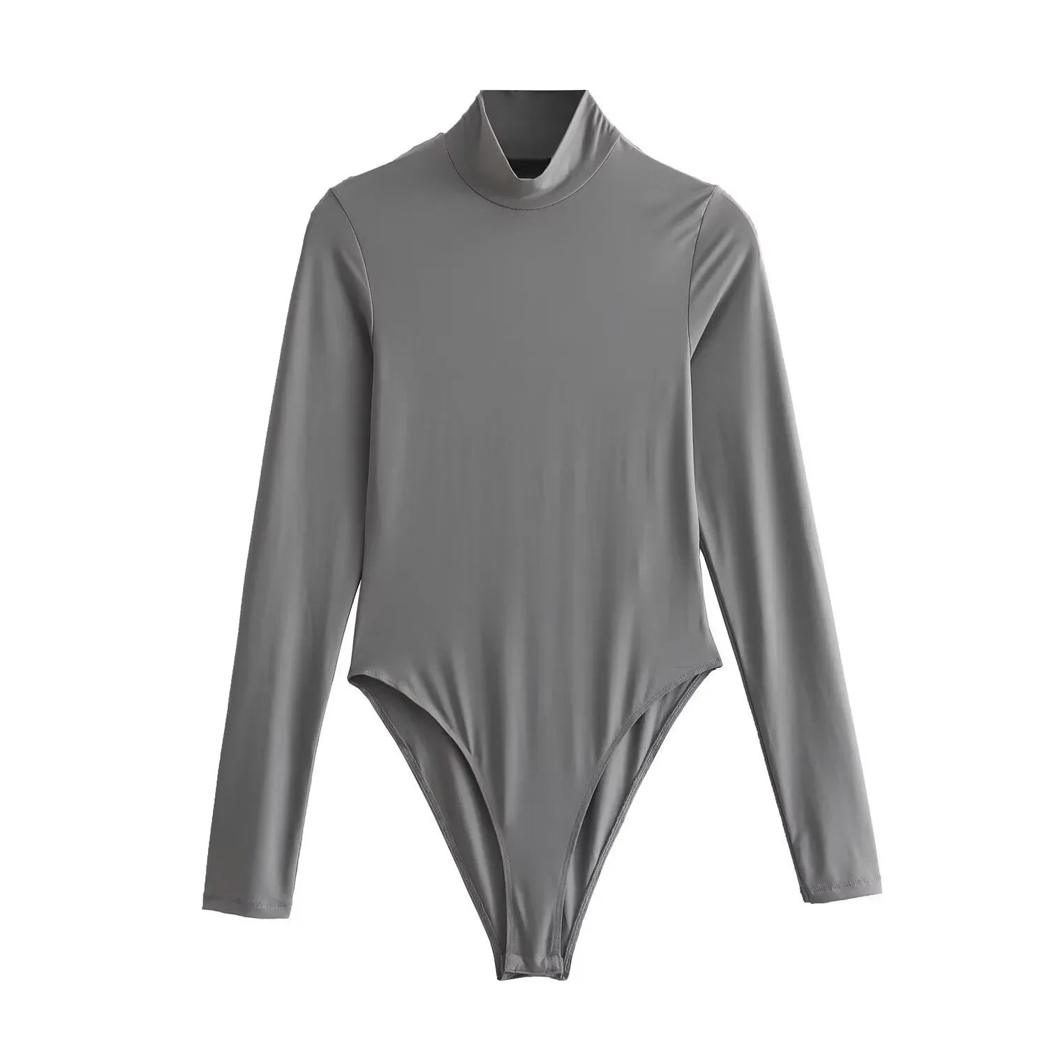 Nuevo Body Elástico de Cuello Redondo para Mujer, Mono de Manga Larga, Faja Moldeadora, Ropa Sexy sin Costuras para Mujer, Otoño Invierno