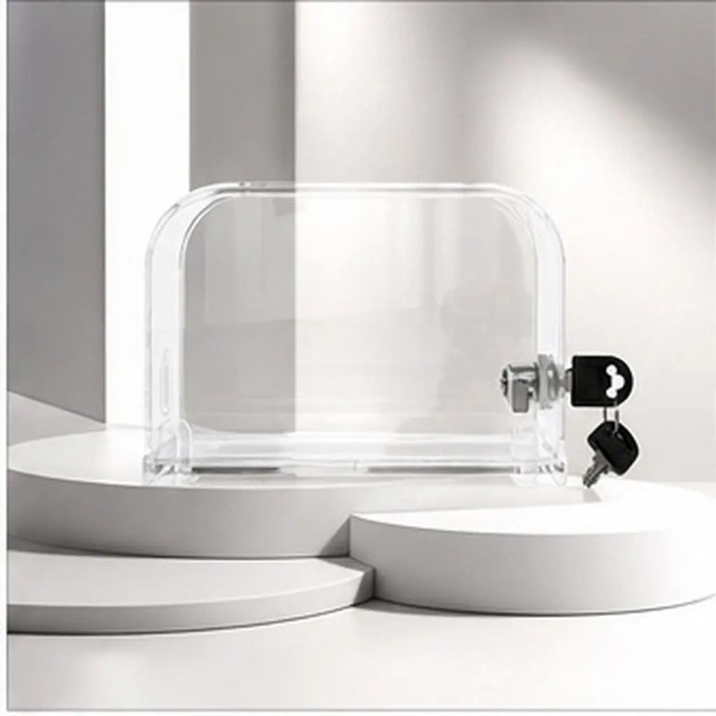 Clear Donation Multi-Function Business Card Organizer Name Card Storage Case Office Events Exhibitions Suggestion