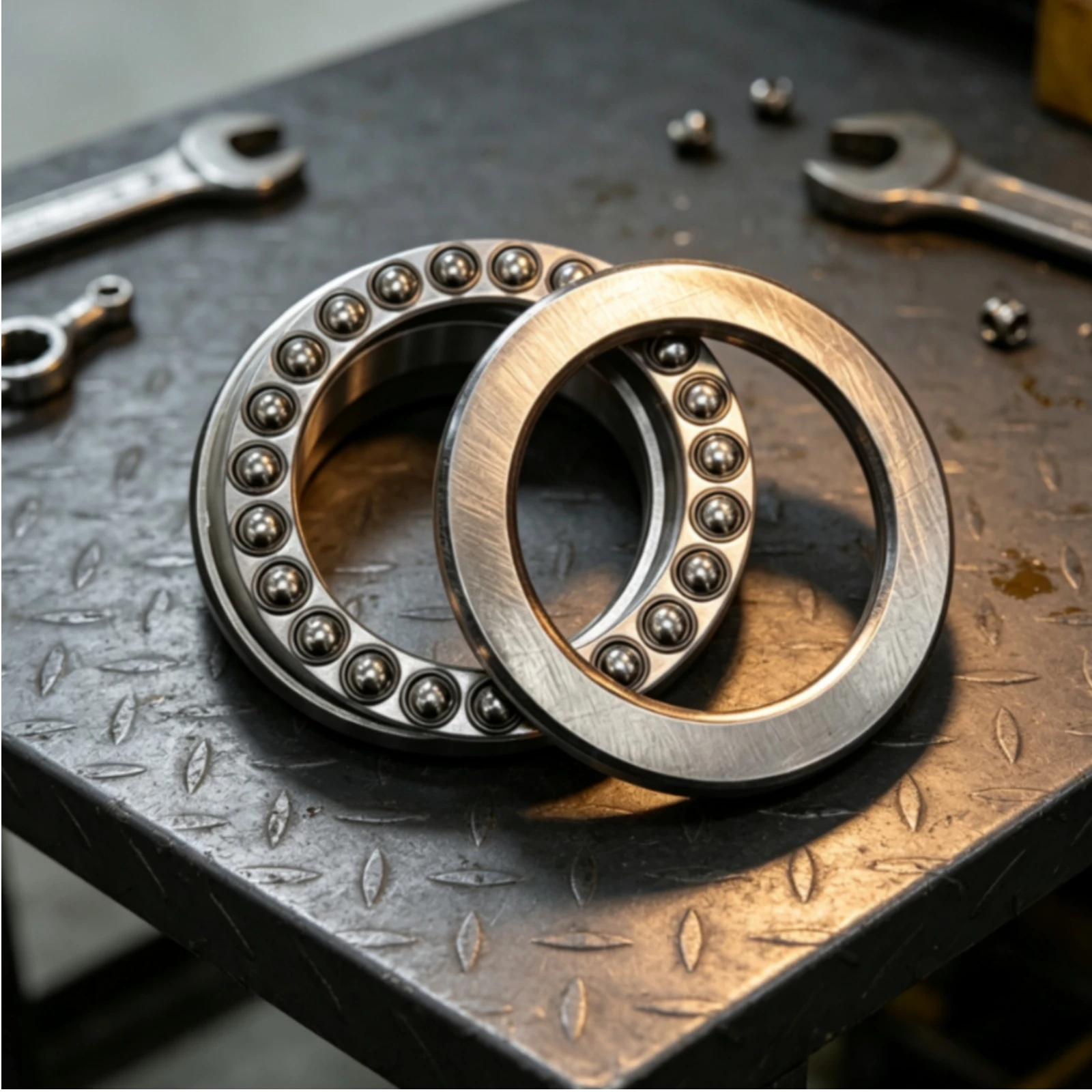 Metal Thrust Bearing Heavy-duty Pressure Ball Bearing Ring for Machinery Rebuild and Forklift Maintenance