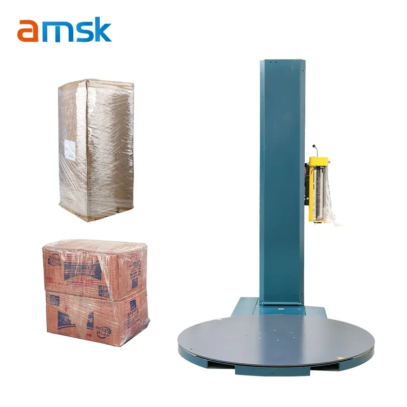 2000A Automatic Industrial Transparent Film Packing Machine Transparent Stretch Film Pack Machine Pallet Wrapper