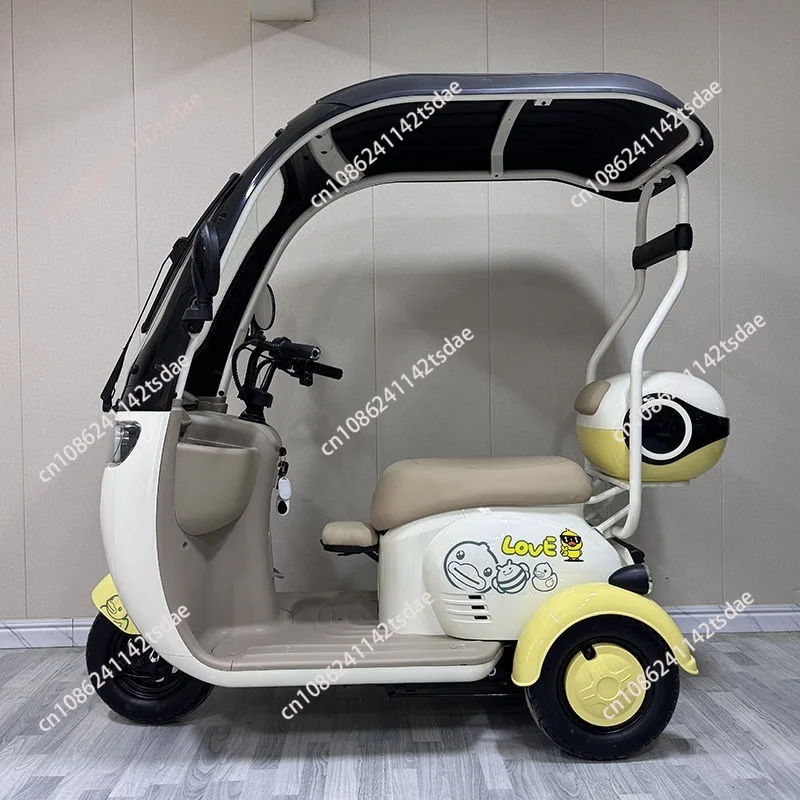 Ladies electric tricycle scooter pick up women and children the elderly recreational battery car with shed
