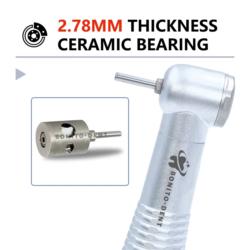 ทันตกรรม Handpiece ความเร็วสูงหัวมาตรฐาน PUSH ปุ่ม Turbine ฆ่าเชื้อได้ 135 ℃   Handpiece กังหันทันตกรรมแบบสเปรย์ทางเดียว