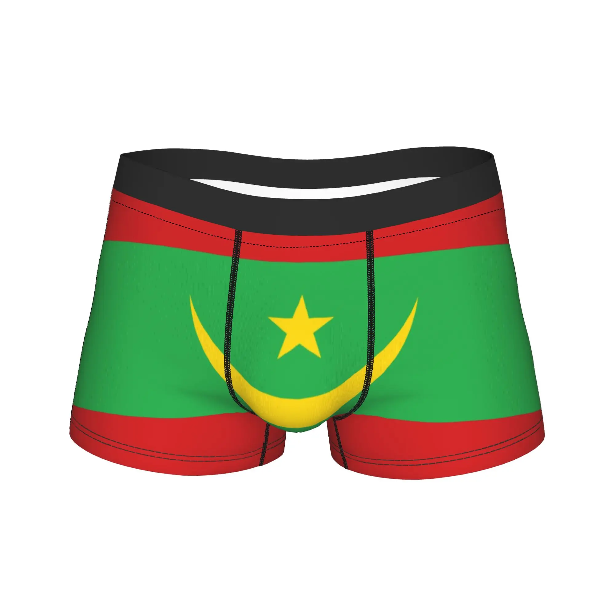 Mauritania Flag Mauritanian Patriotism West Africa Boxers Humorous Underwear  Boxer Briefs Gag Gift For Men
