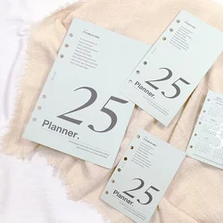 Fromthenon 6 Holes A5 A6 A7 M5 Loose-leaf Notebook Planner Journal 2026 Calendar Card Accessories Office Stationery Supplies