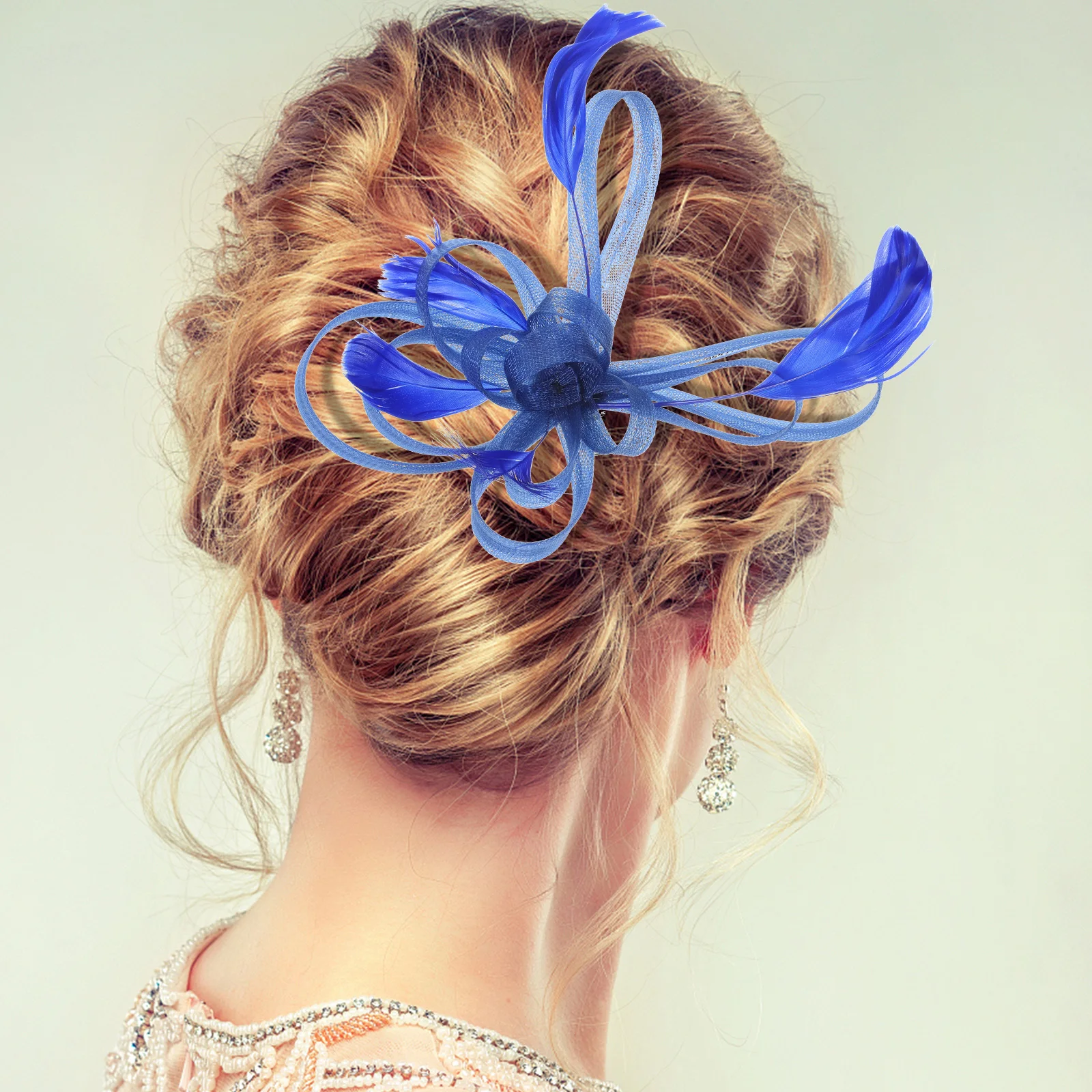 

Elegant Fascinator Accessories For Women Wedding Bridal Pins Feathered Flower Pin Brooch Corsage Bridal Barrettes 1920S Style