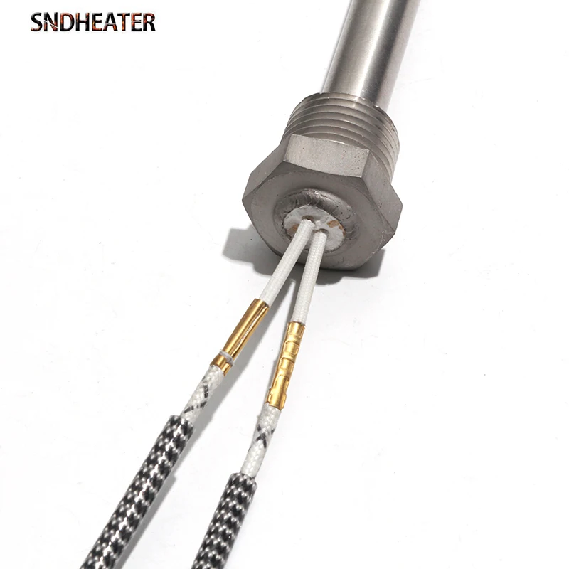 SNDHEATER 1KW Thread Single Head Electric Tube DN15/21mm(1/2\