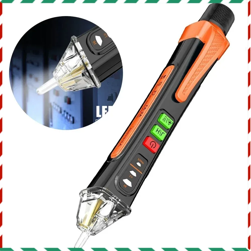 

Non-Contact Voltage Detector Electrical Pen AC Voltage Tester Smart Breakpoint Finder 12-1000V Buzzer Alarm with Flashlight