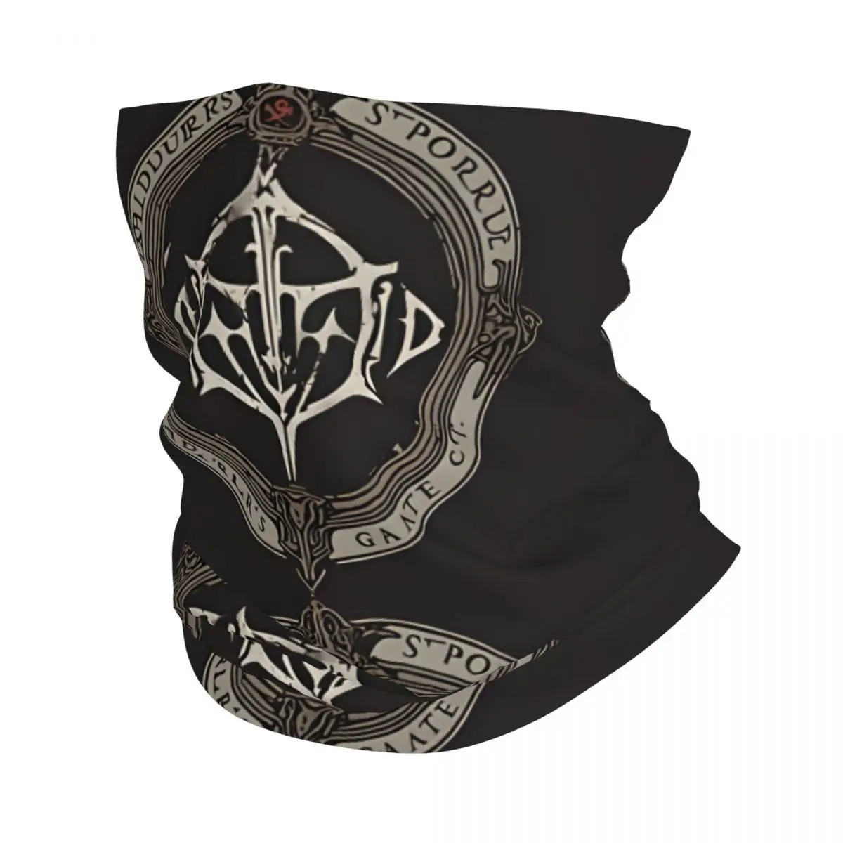 

WHITE Bandana Neck Gaiter Printed Motocross Baldur's Gate Face Scarf Multi-use Cycling Riding Unisex Adult Winter