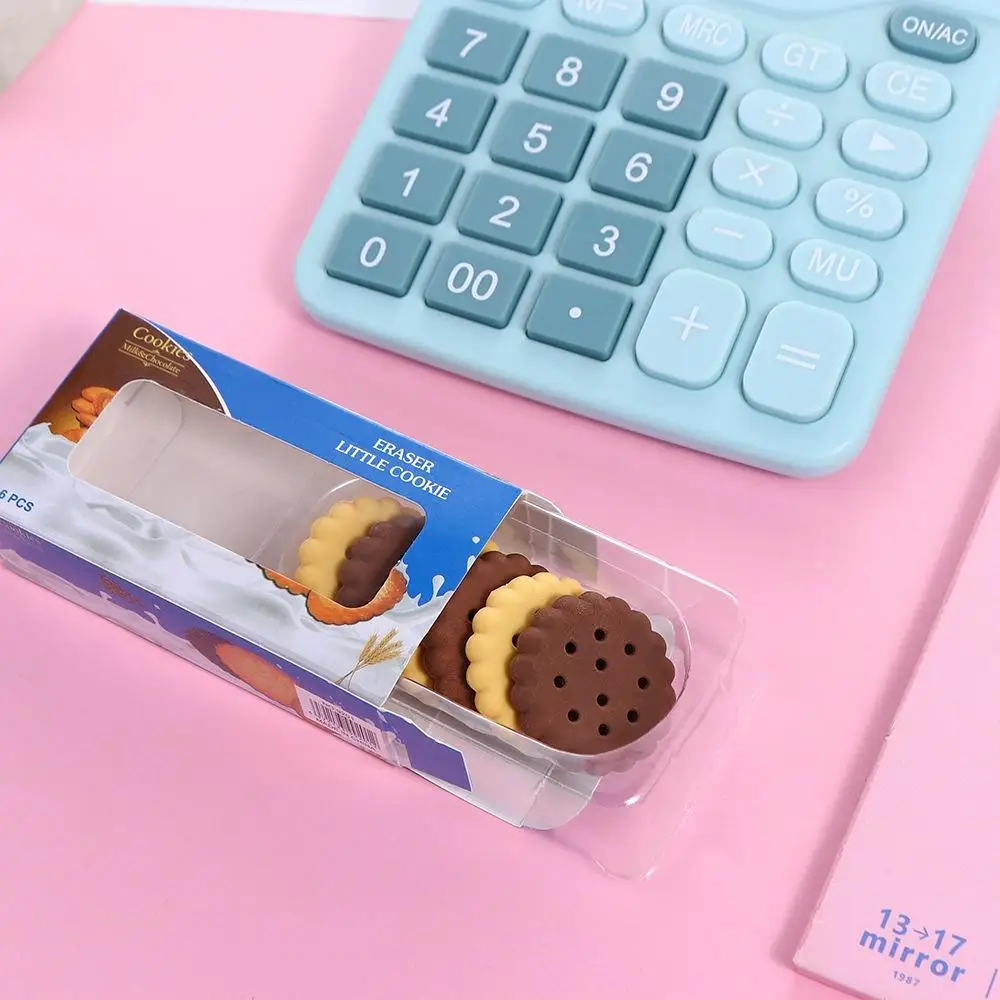 Less Rubber Debris Biscuit Pencil Eraser Good Flexibility Easy To Rub Cookie Pencil Eraser Handwriting Writing Drawing