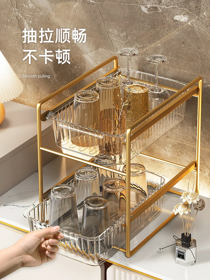 

Cup Storage Storage Rack Cup Holder for Cups Water Cup Tea Cup Glass Coffee Cup Desktop Acrylic Layered Storage